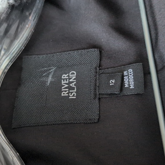 Women's Black and White Houndstooth Jacket - Picture 4 of 5